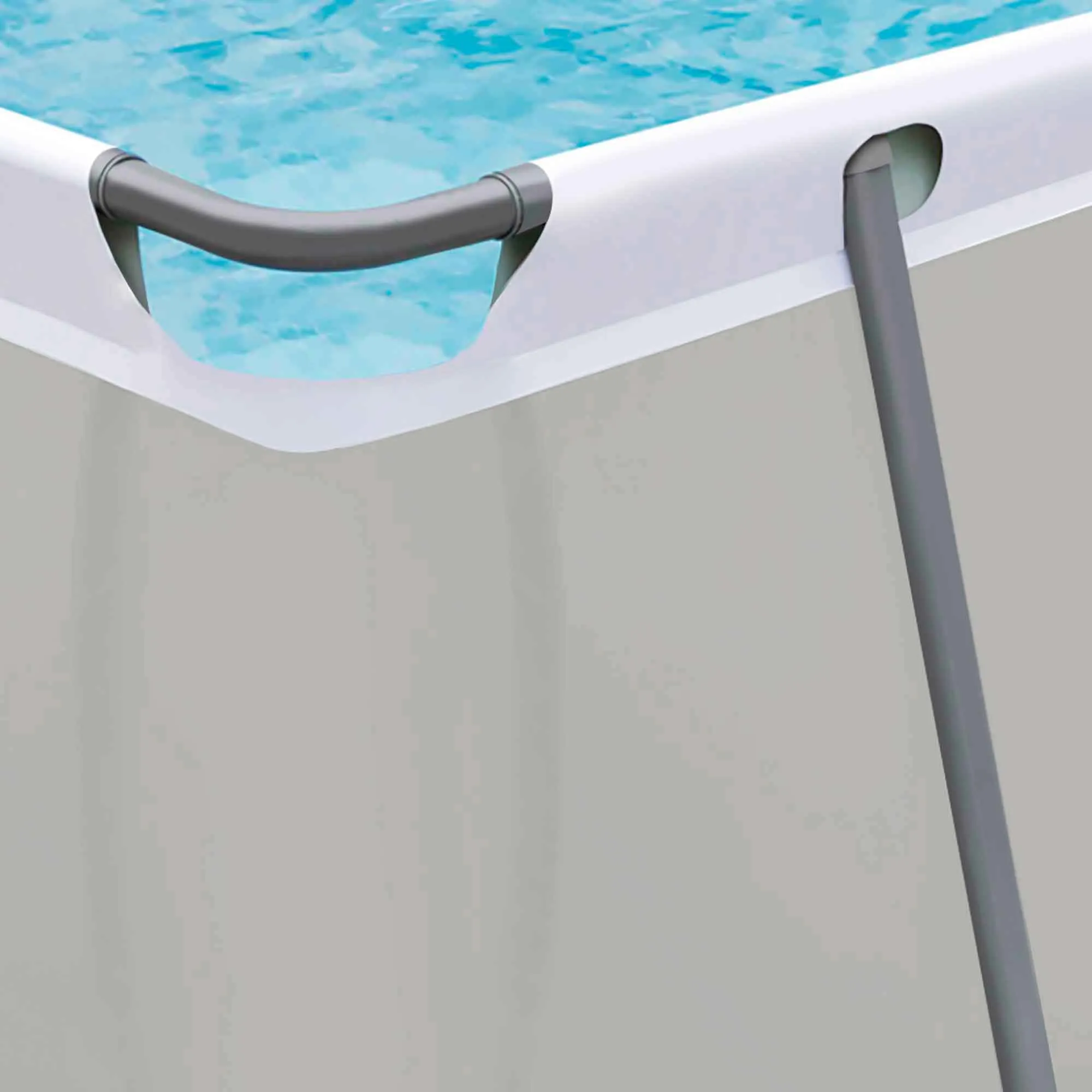 13ft Deluxe Steel Frame Swimming Pool Rectangular with Accessories - DL139