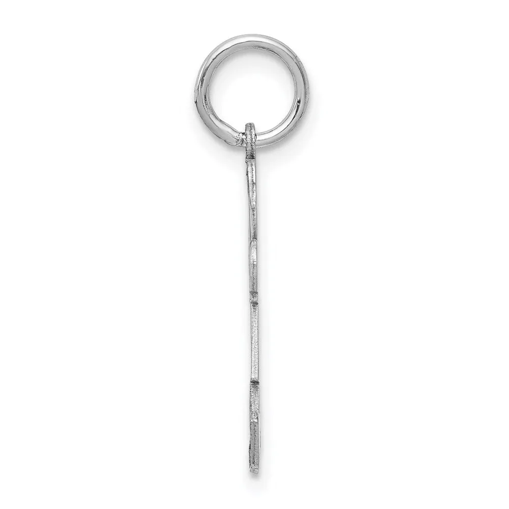 14k White Gold Kid Charm