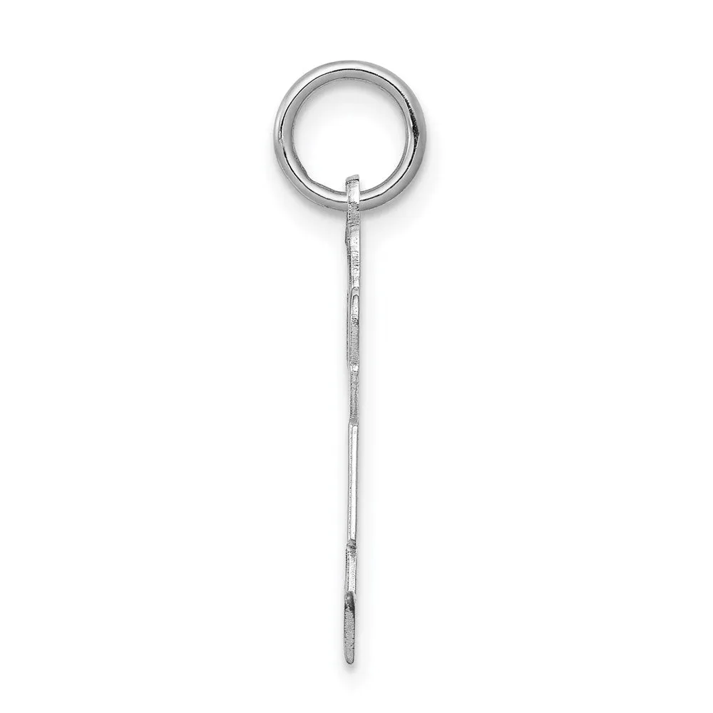 14k White Gold Kid Charm