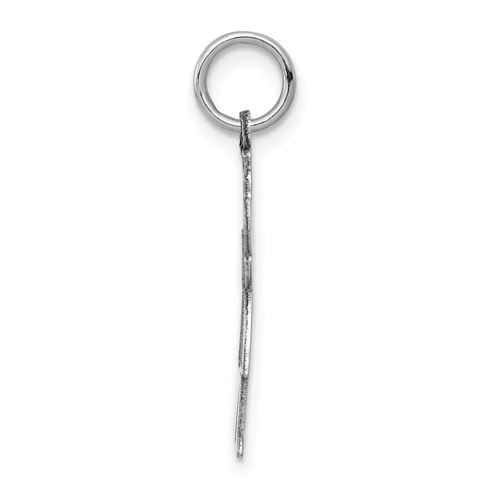 14k White Gold Kid Charm