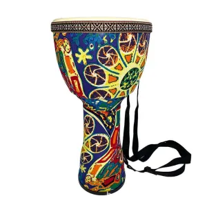 6/8 Inch Colorful Cloth Art African Djembe Drum