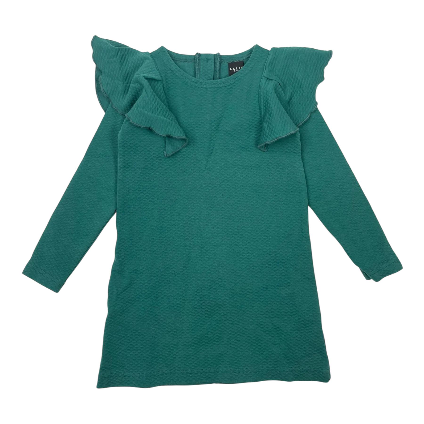 Aarre frill shirt, green | 110/116cm
