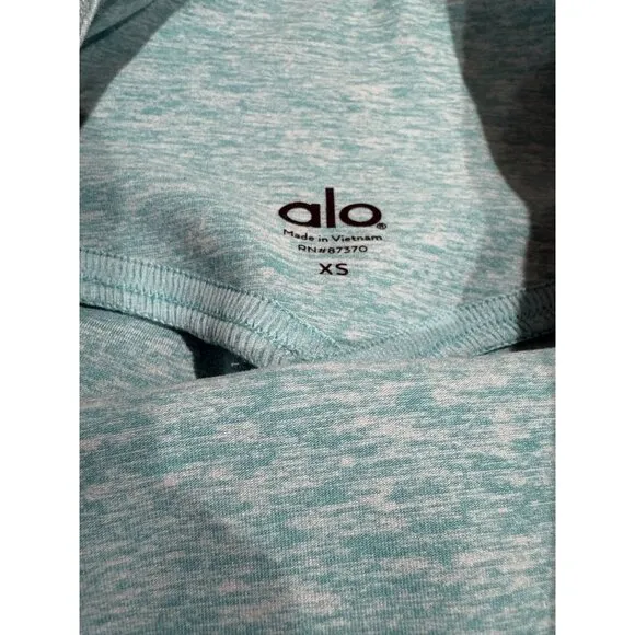 ALO Yoga Alosoft Aura Short in Bright Aqua Heather