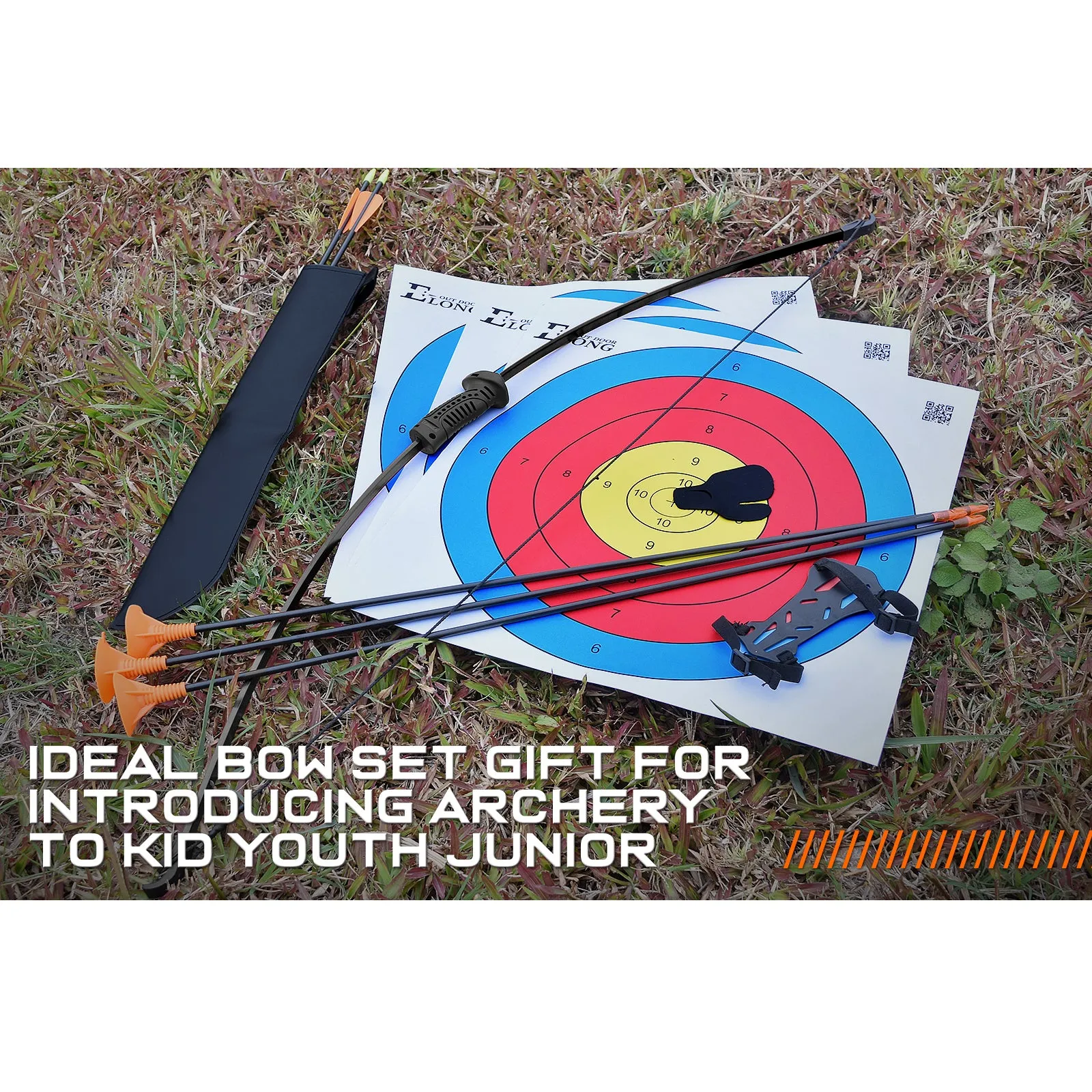 Archery Recurve Bow and Arrow Set with Sucker Arrow for Youth Children Junior Beginner