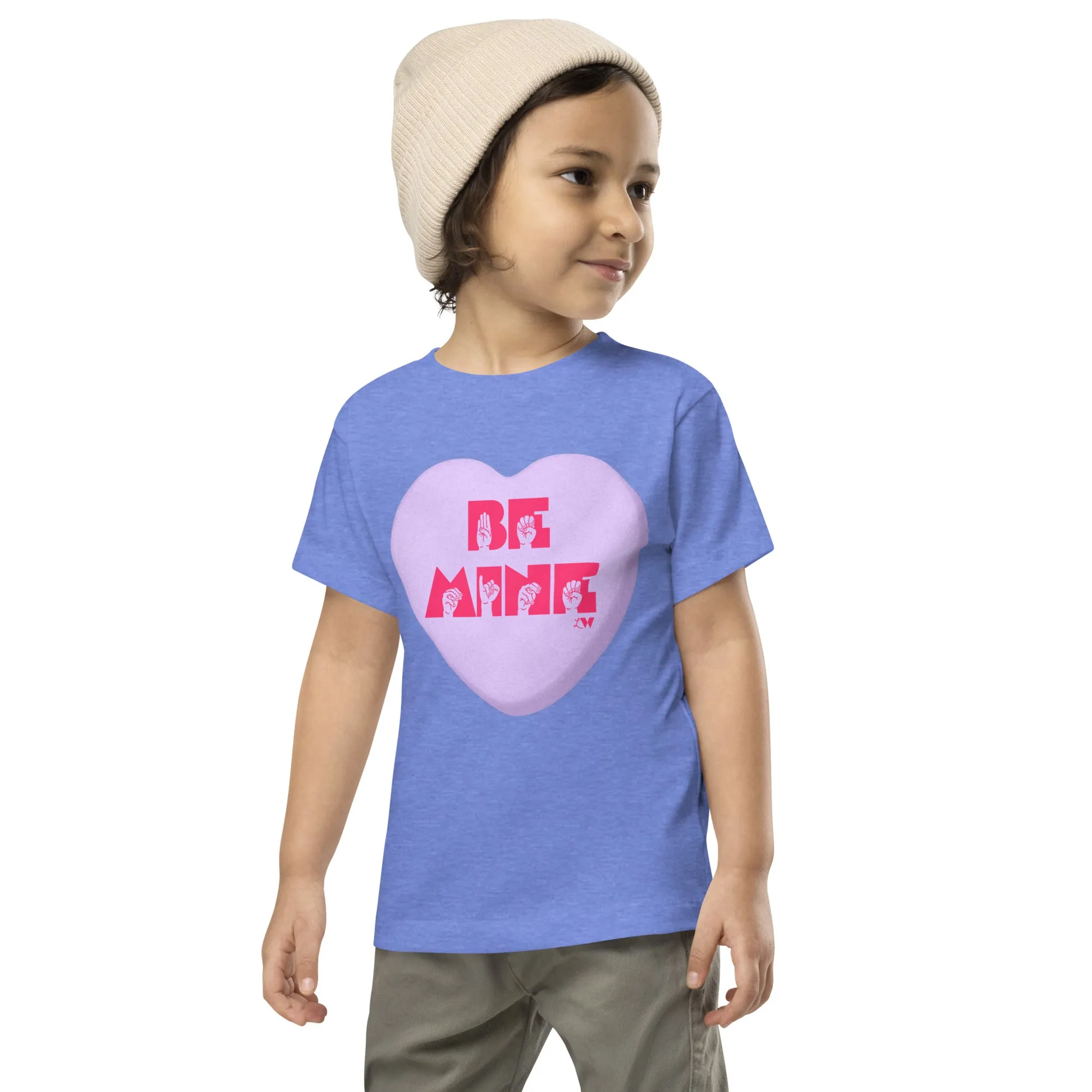 ASL Be Mine (Purple Large) Kids Tee