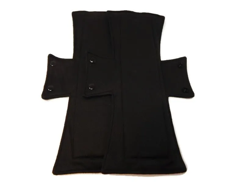 Athletic Wicking Black Night/Postpartum Pad Set (2)