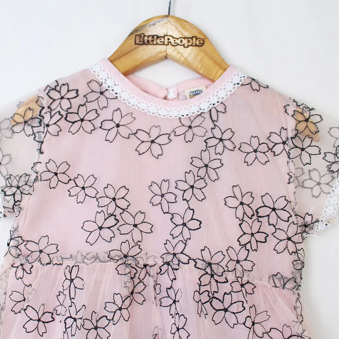 Attractive Pink Little Girl Frock