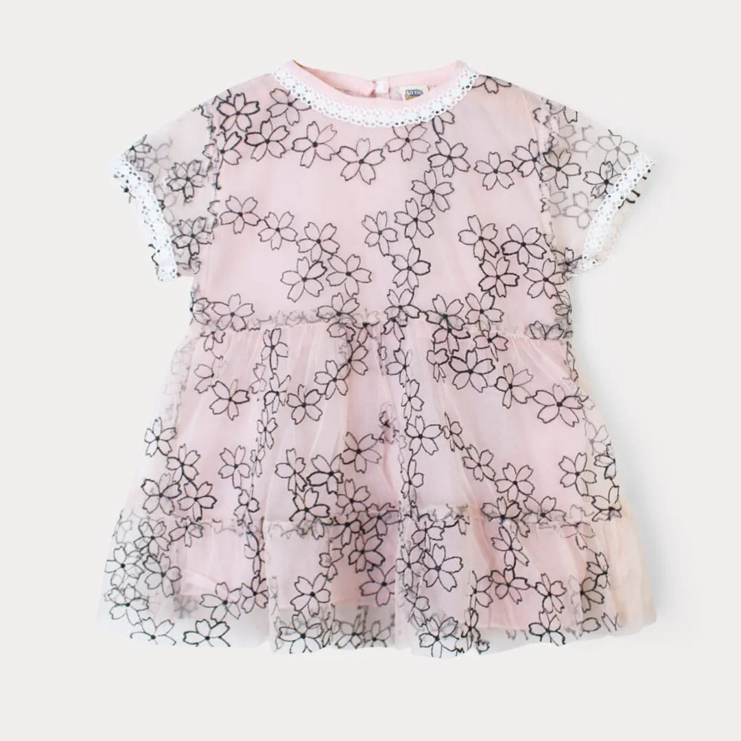 Attractive Pink Little Girl Frock