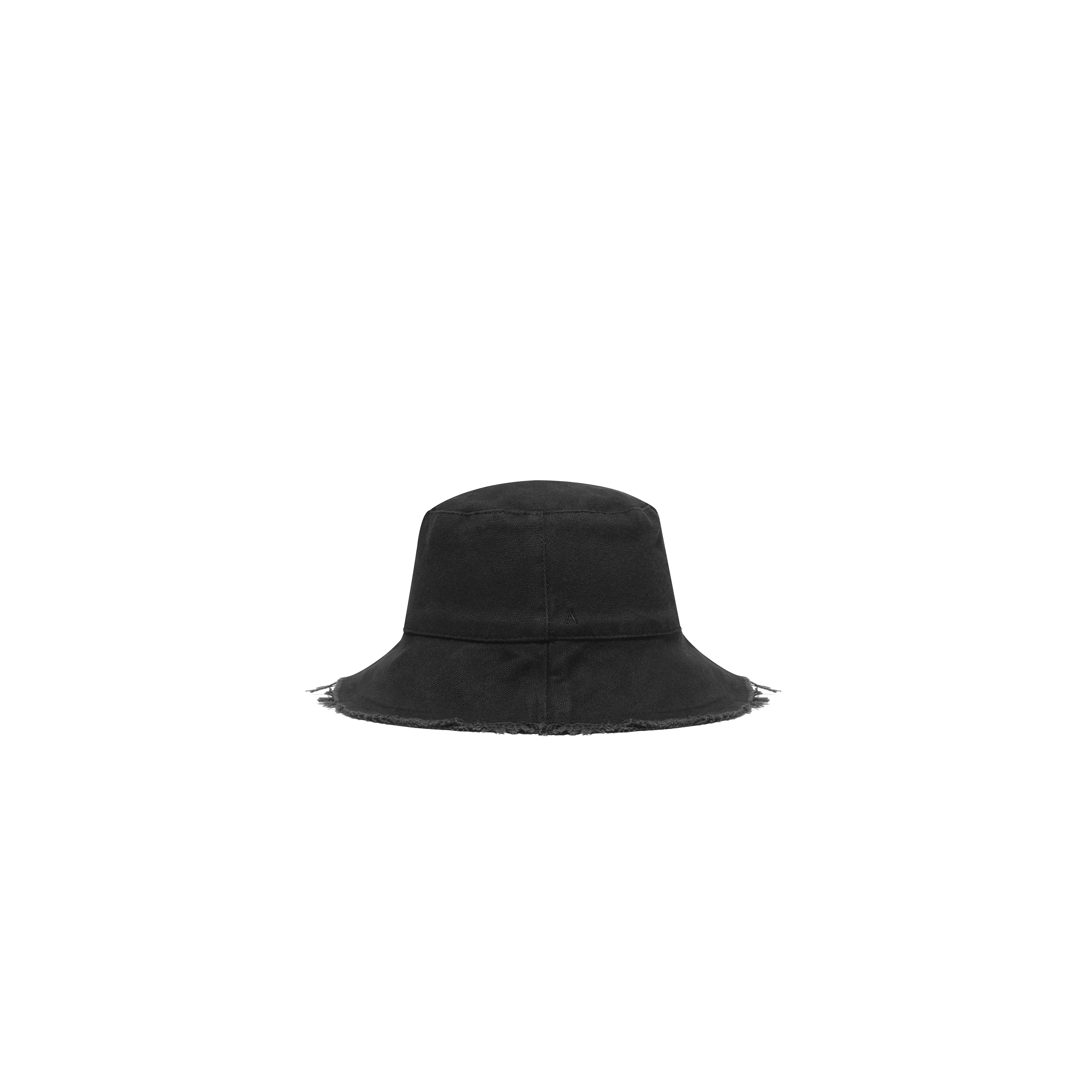 Aura Cotton Bucket Hat (Black)