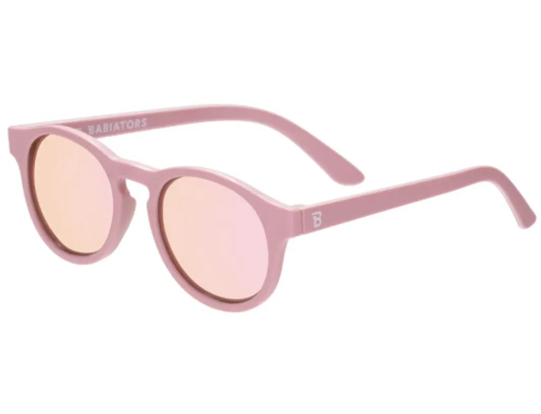 Babiators - The Pixie Translucent Pink Keyhole - Peach Mirror Lenses
