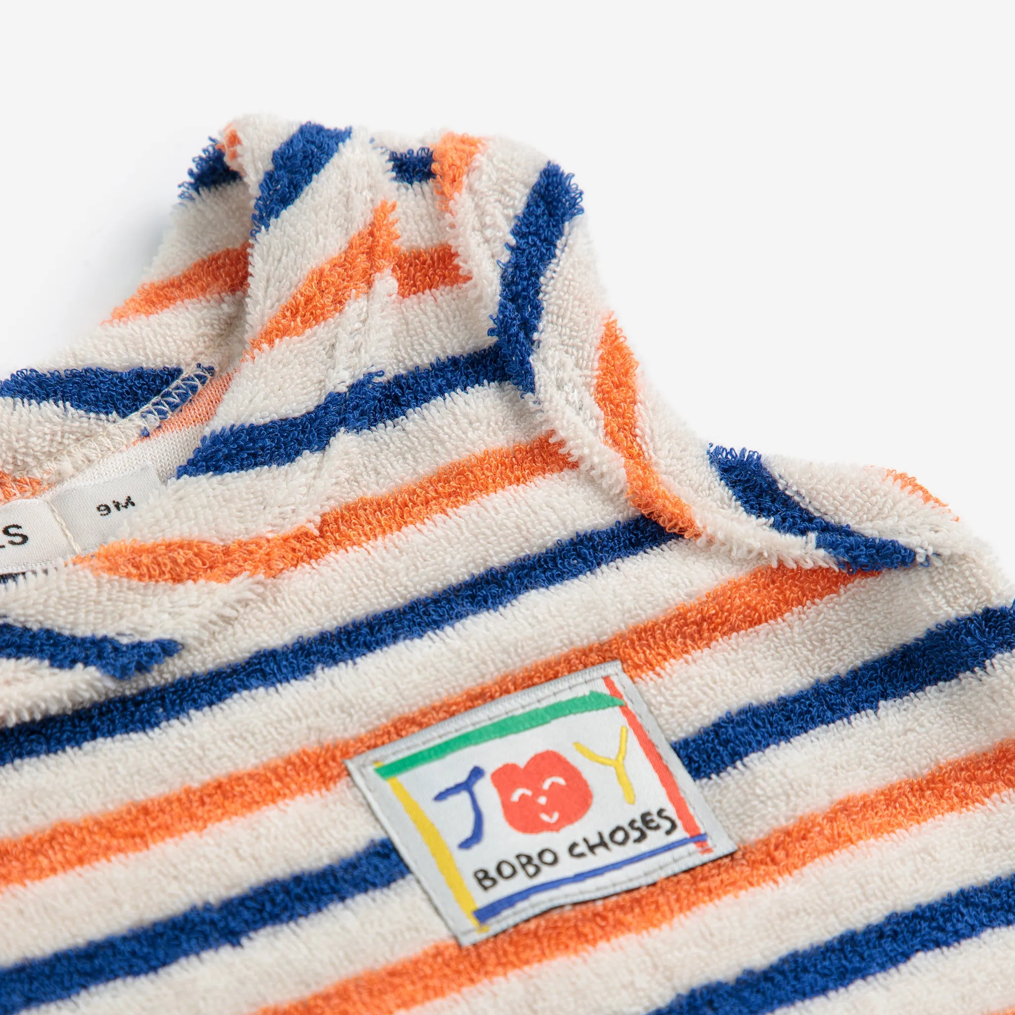 Baby Colorful Smiling Striped Terry Cloth Tank Top