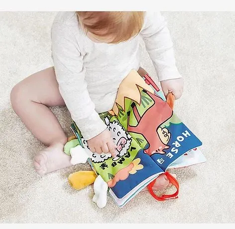 Babycare Animal Tails Cloth Book (Farm Tails)