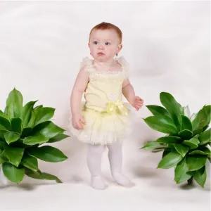 Beau Kid Frilly Tutu Jam Pants Lemon Set