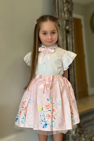 Beau Kid Girls 2pc skirt & blouse set