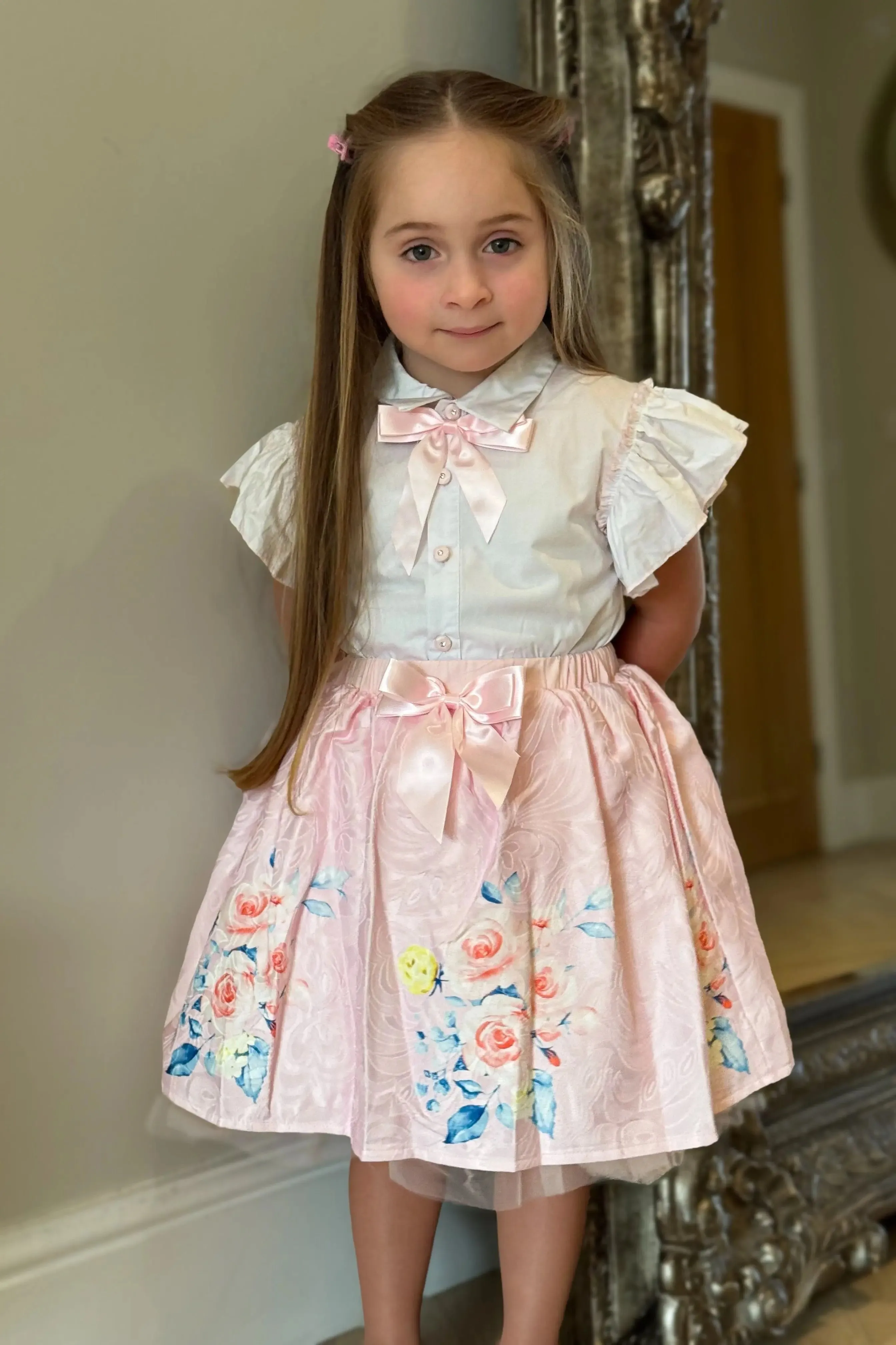 Beau Kid Girls 2pc skirt & blouse set