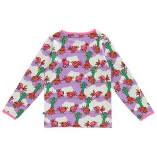 Birds Long Sleeve Shirt in Viola - 1 Left Size 9-10 years