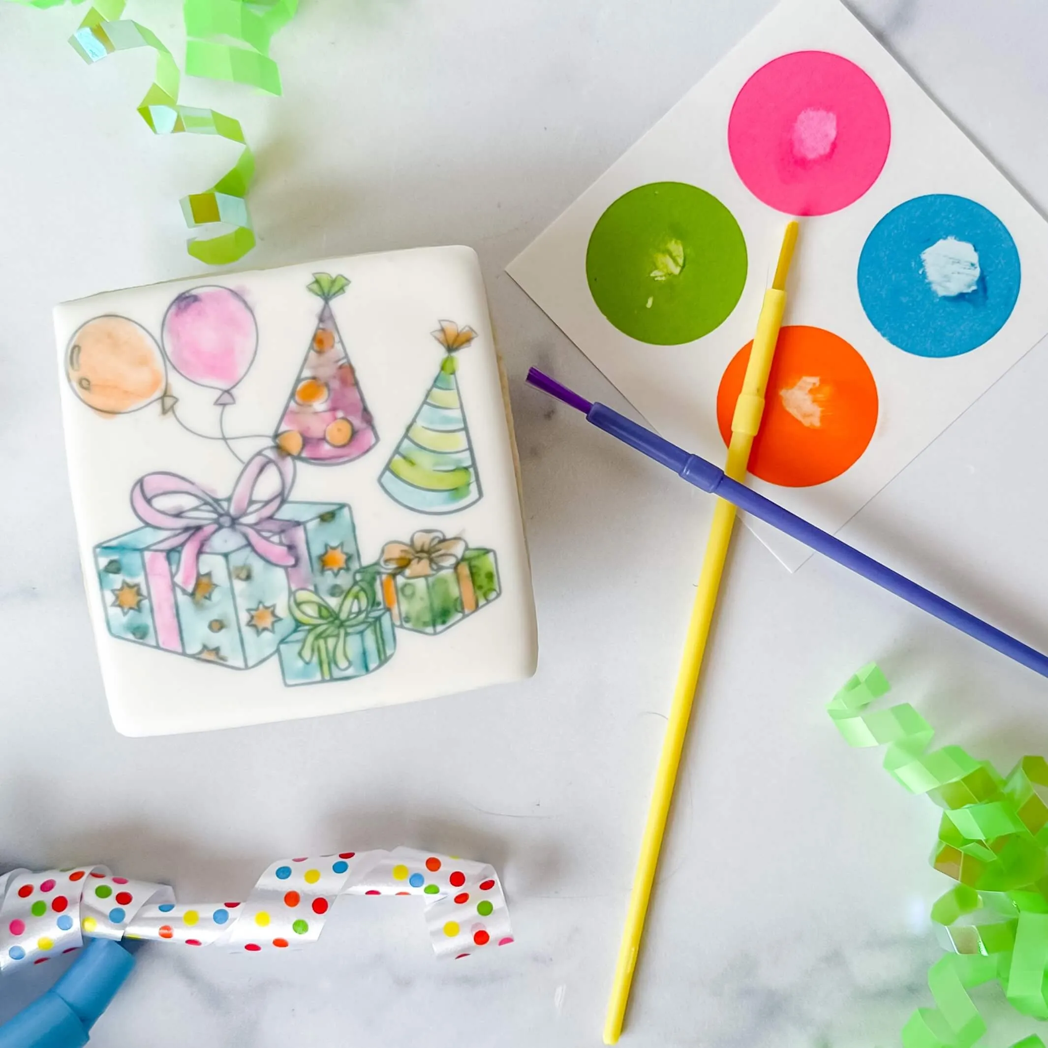 Birthday Duo |  Paint Your Own | Birthday Cake Design