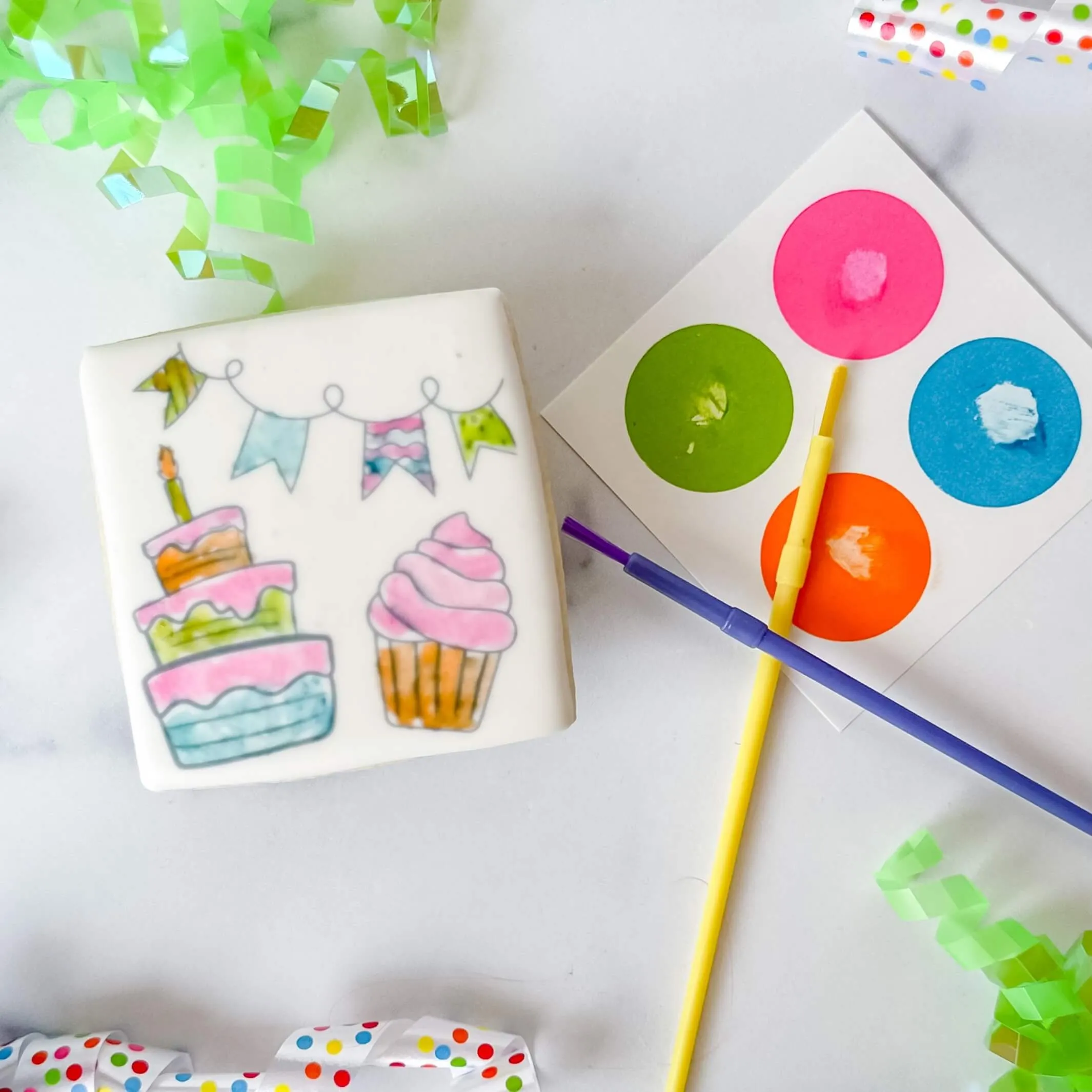 Birthday Duo |  Paint Your Own | Birthday Cake Design