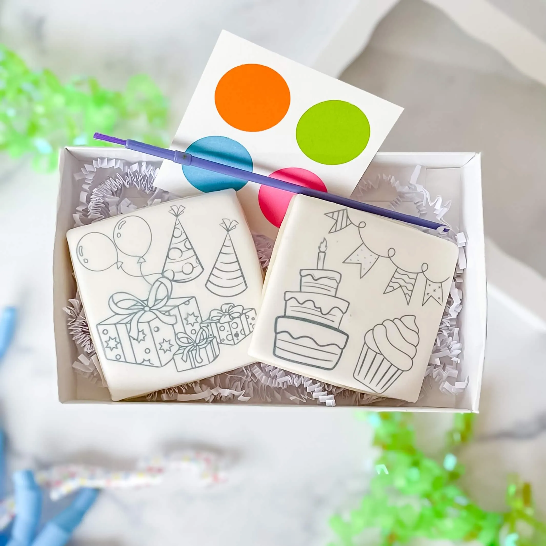 Birthday Duo |  Paint Your Own | Birthday Cake Design