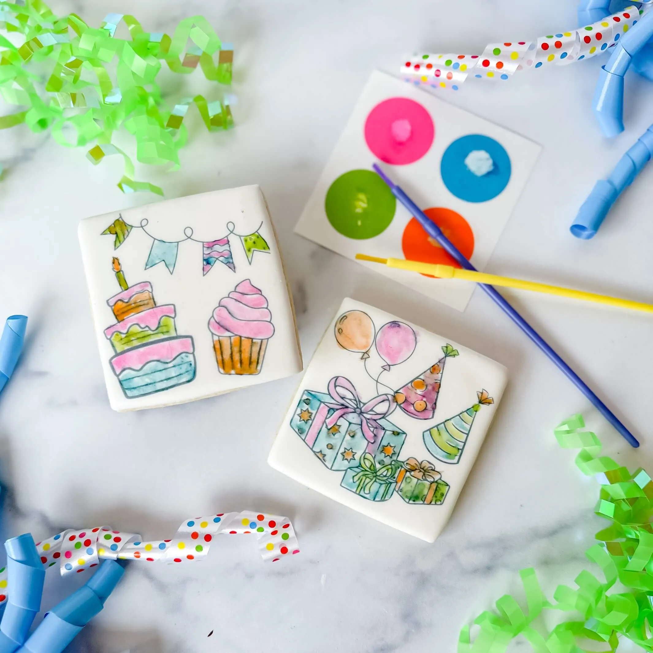 Birthday Duo |  Paint Your Own | Birthday Cake Design
