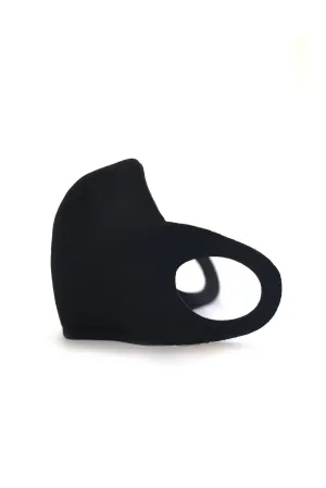 Black Antibacterial Premium  Neoprene Waterproof Face Mask (Filter Pocket)