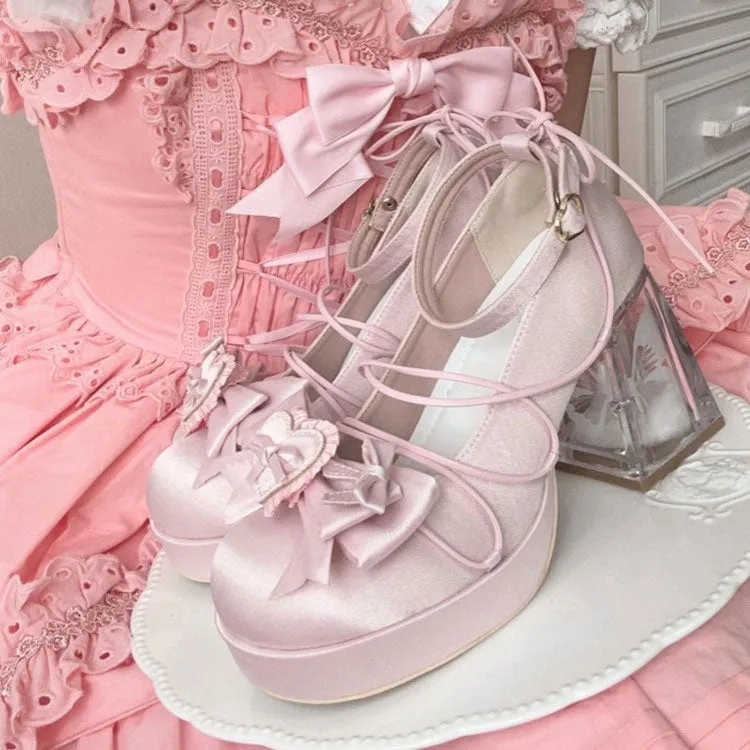 Bow Elegant Heels Shoes