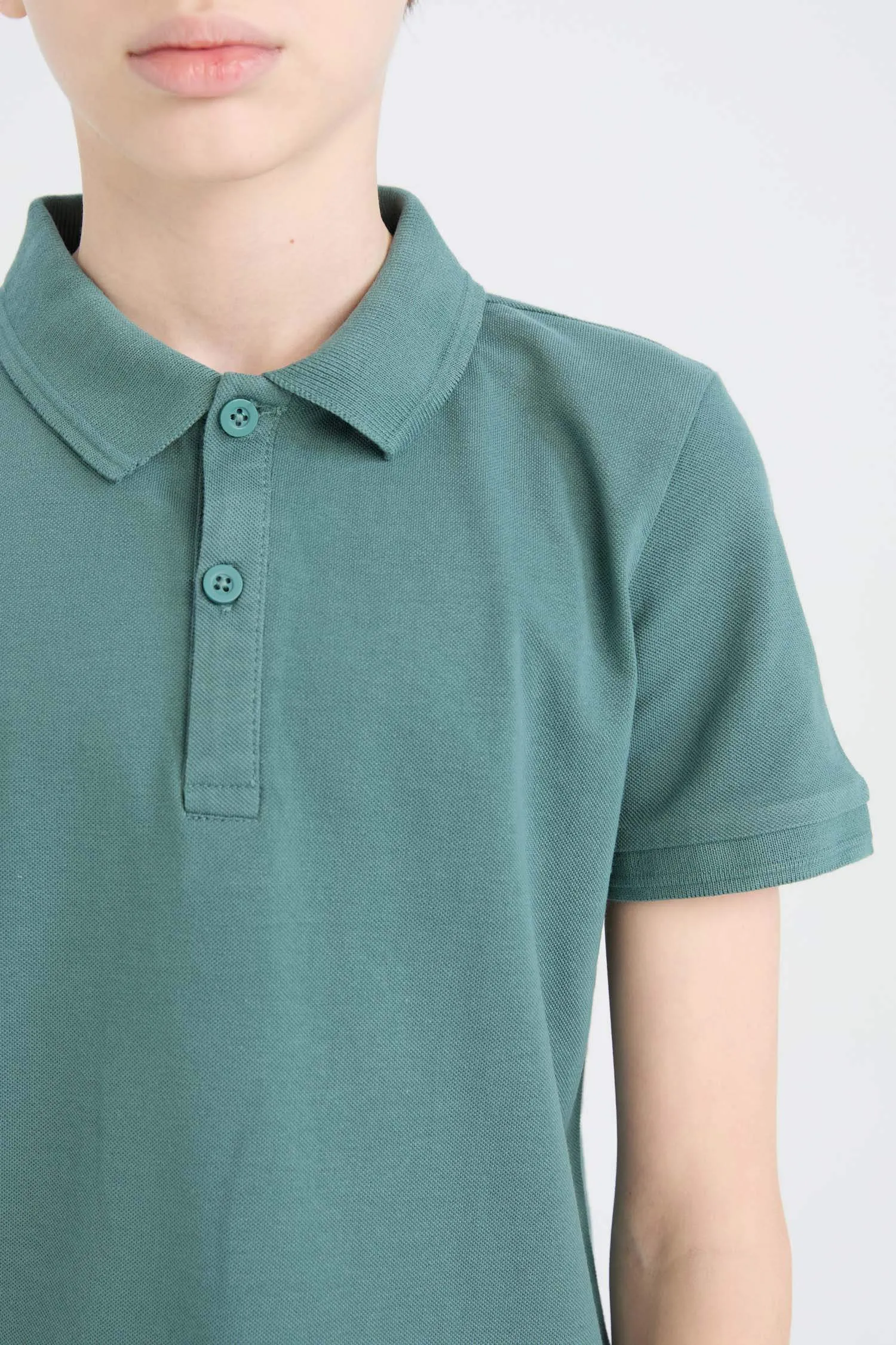 Boy Basic Pique Short Sleeve Polo T-Shirt