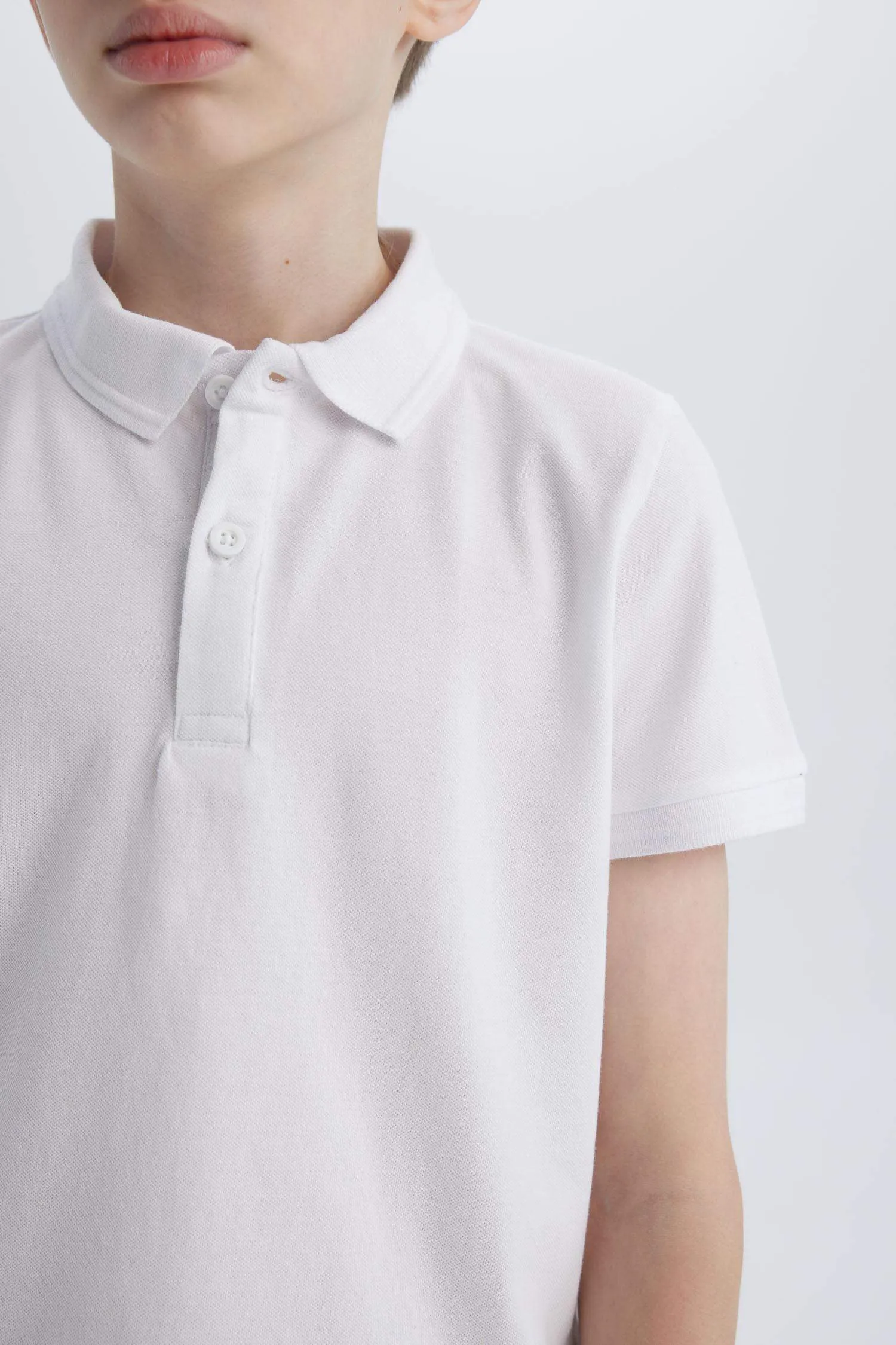 Boy Basic Pique Short Sleeve Polo T-Shirt