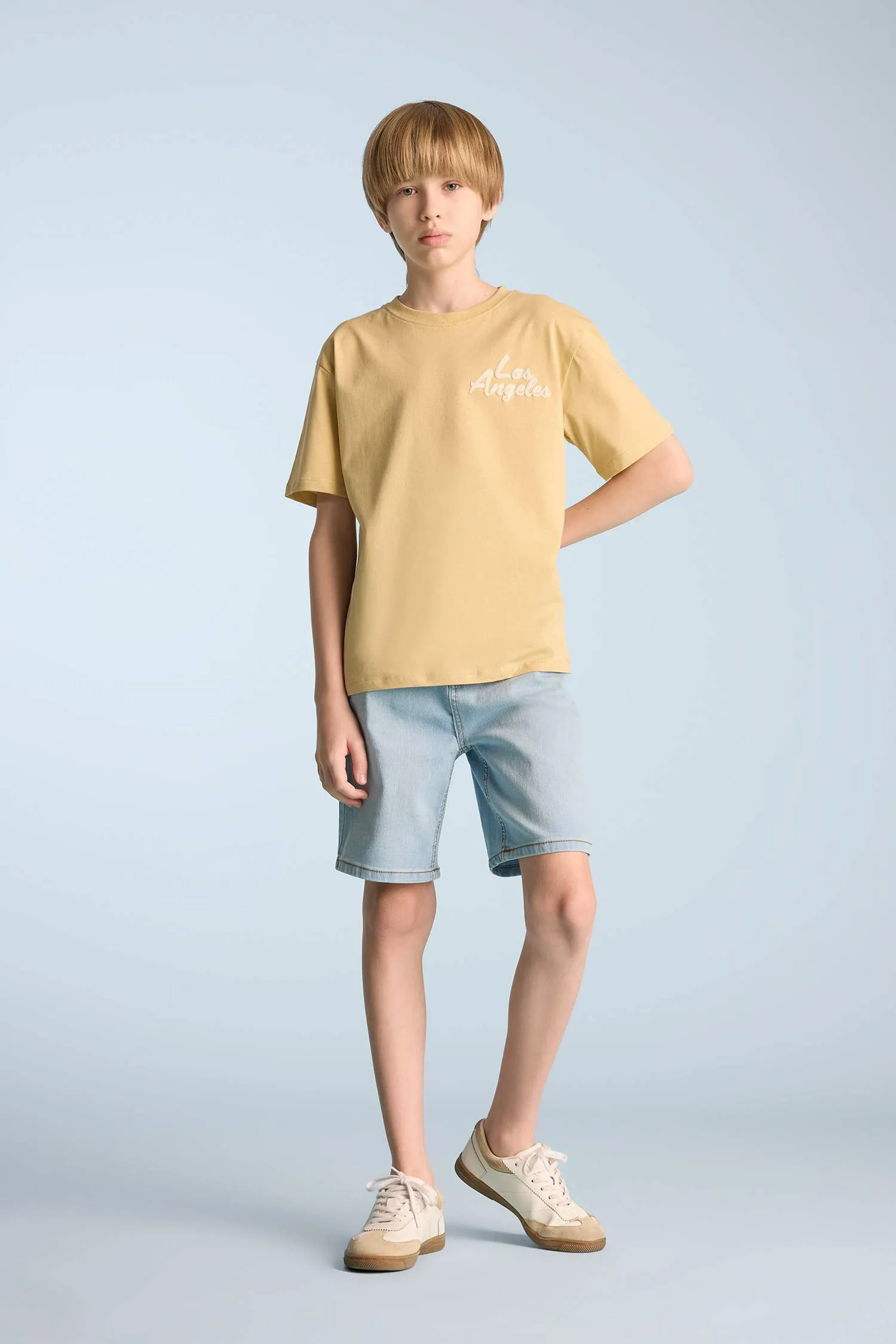 Boy Crew Neck Printed Short Sleeve T-Shirt