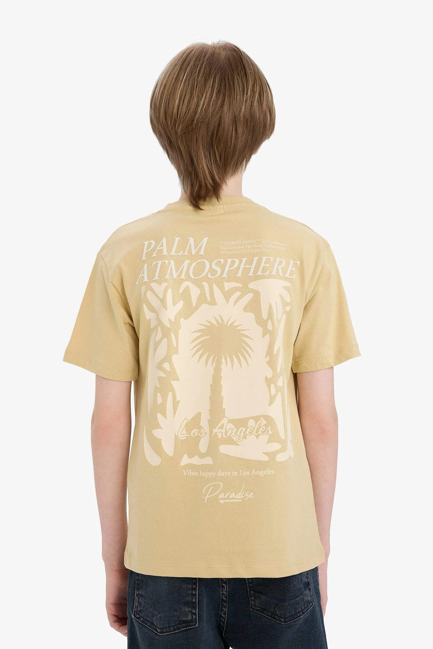 Boy Crew Neck Printed Short Sleeve T-Shirt