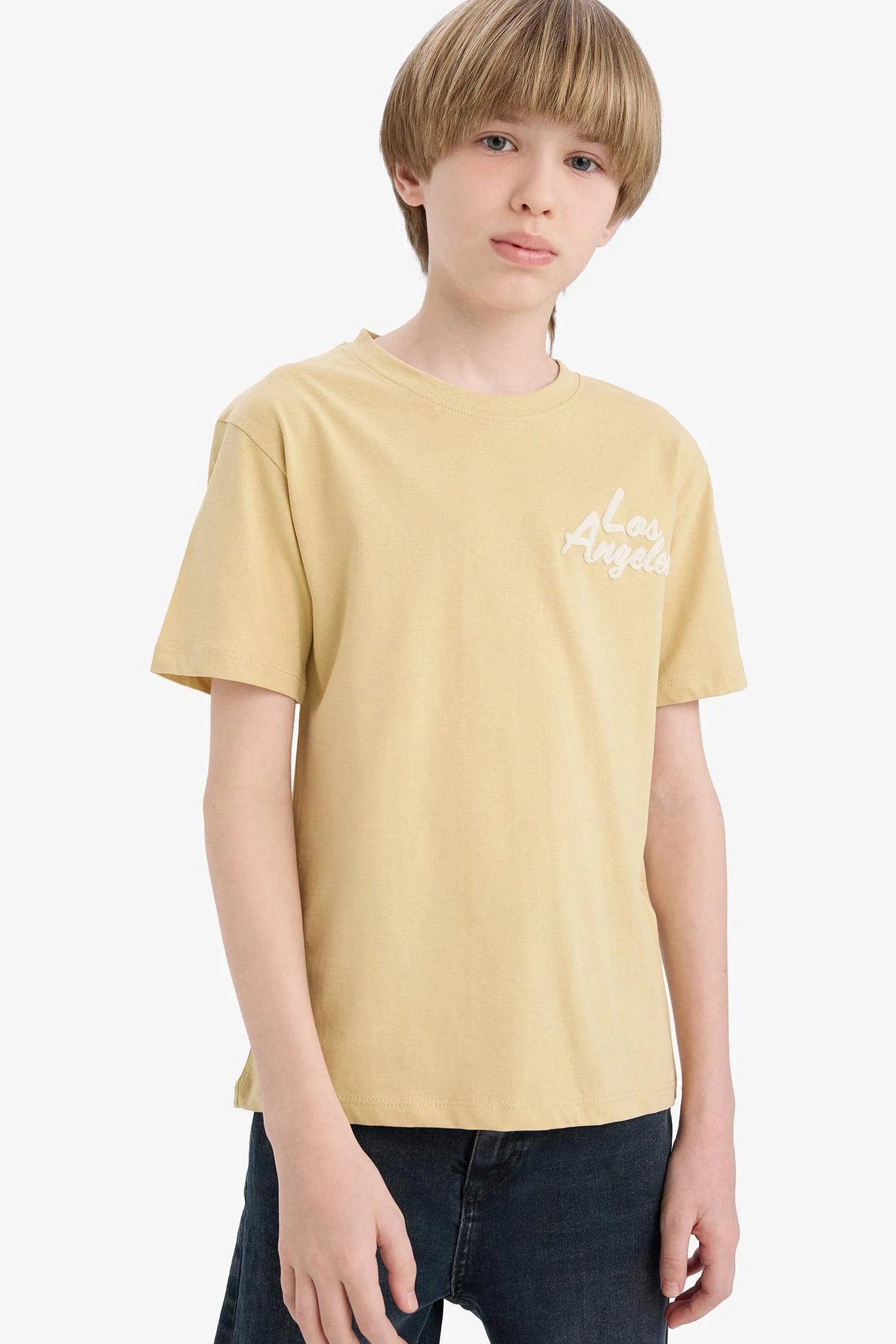 Boy Crew Neck Printed Short Sleeve T-Shirt