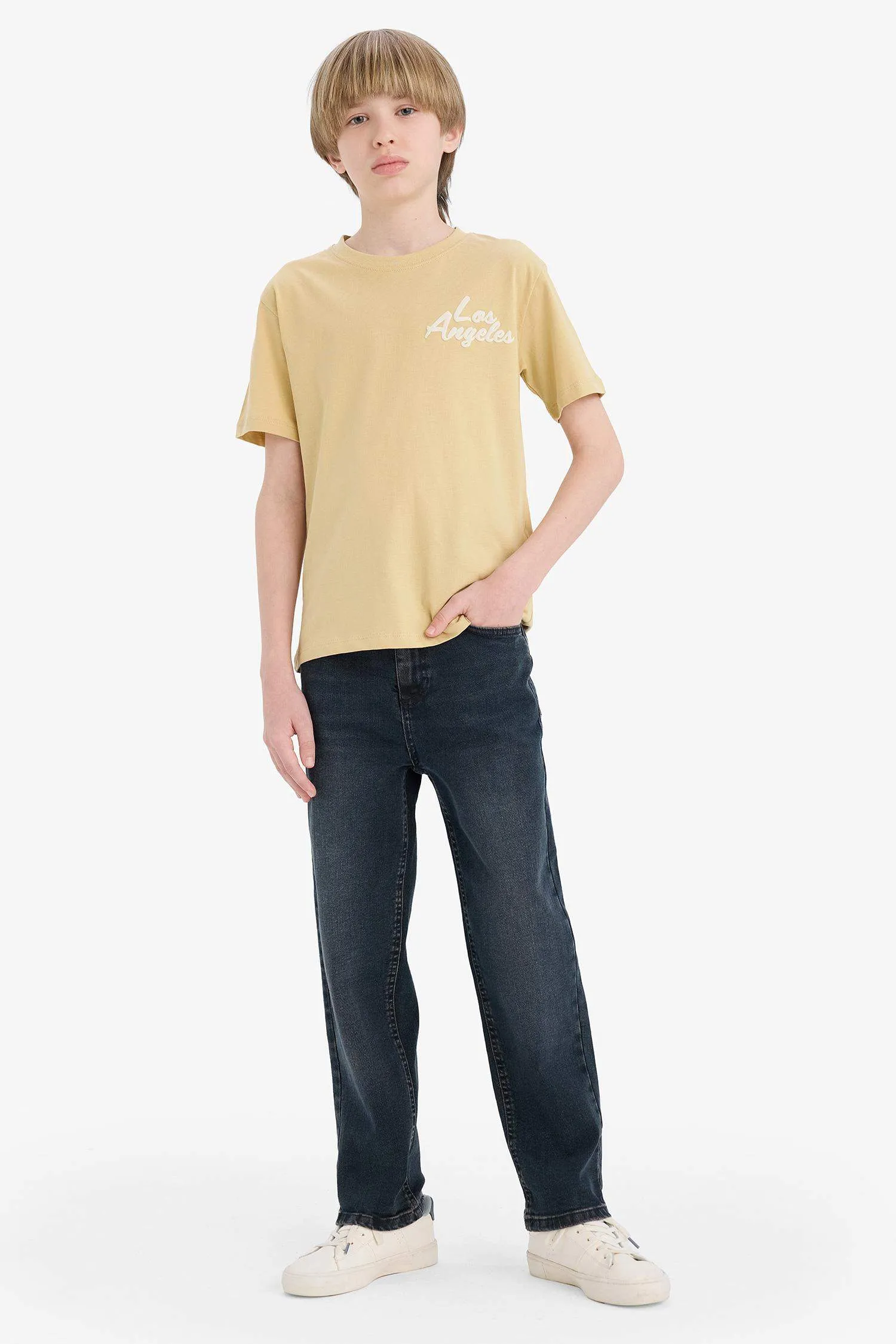 Boy Crew Neck Printed Short Sleeve T-Shirt