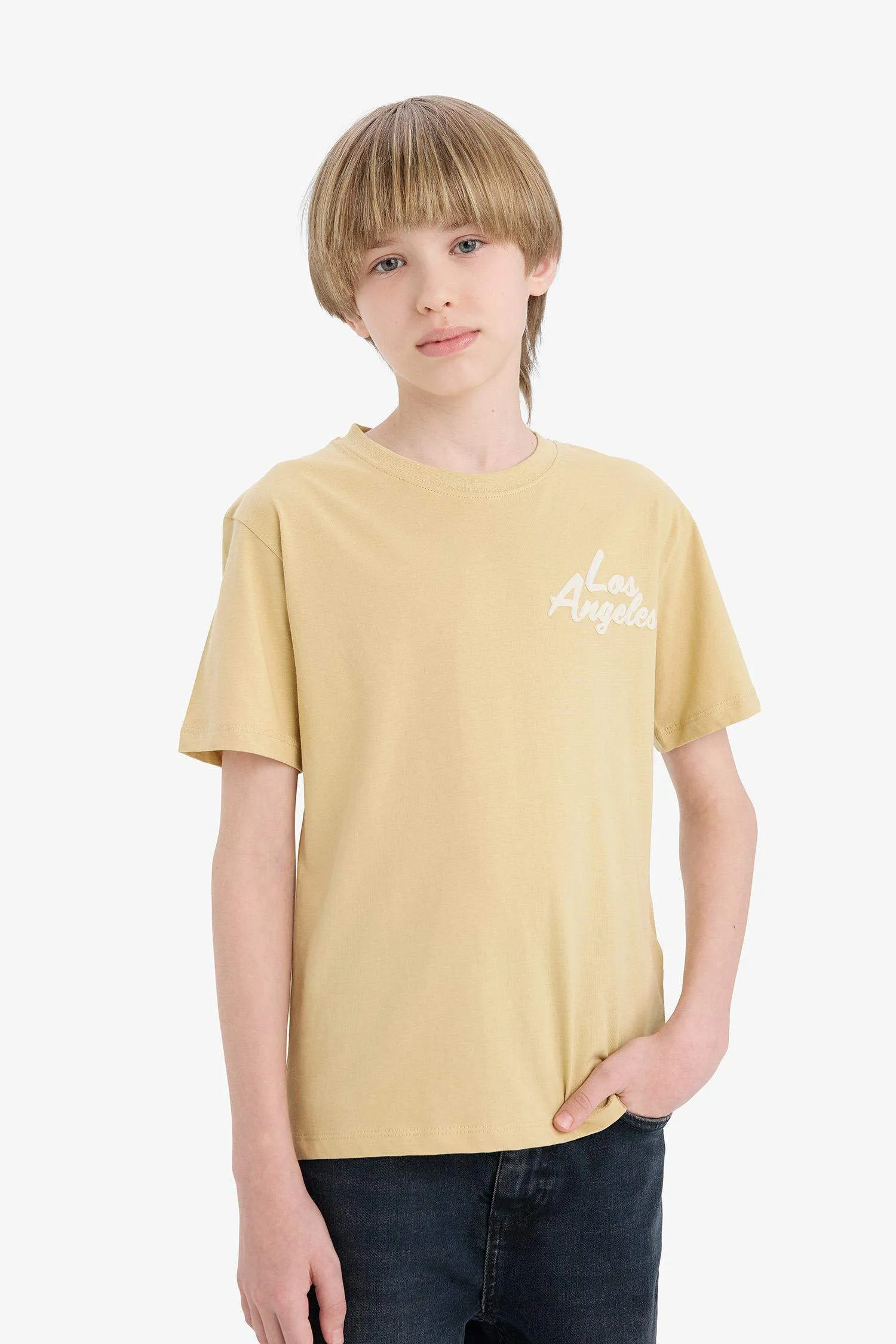 Boy Crew Neck Printed Short Sleeve T-Shirt