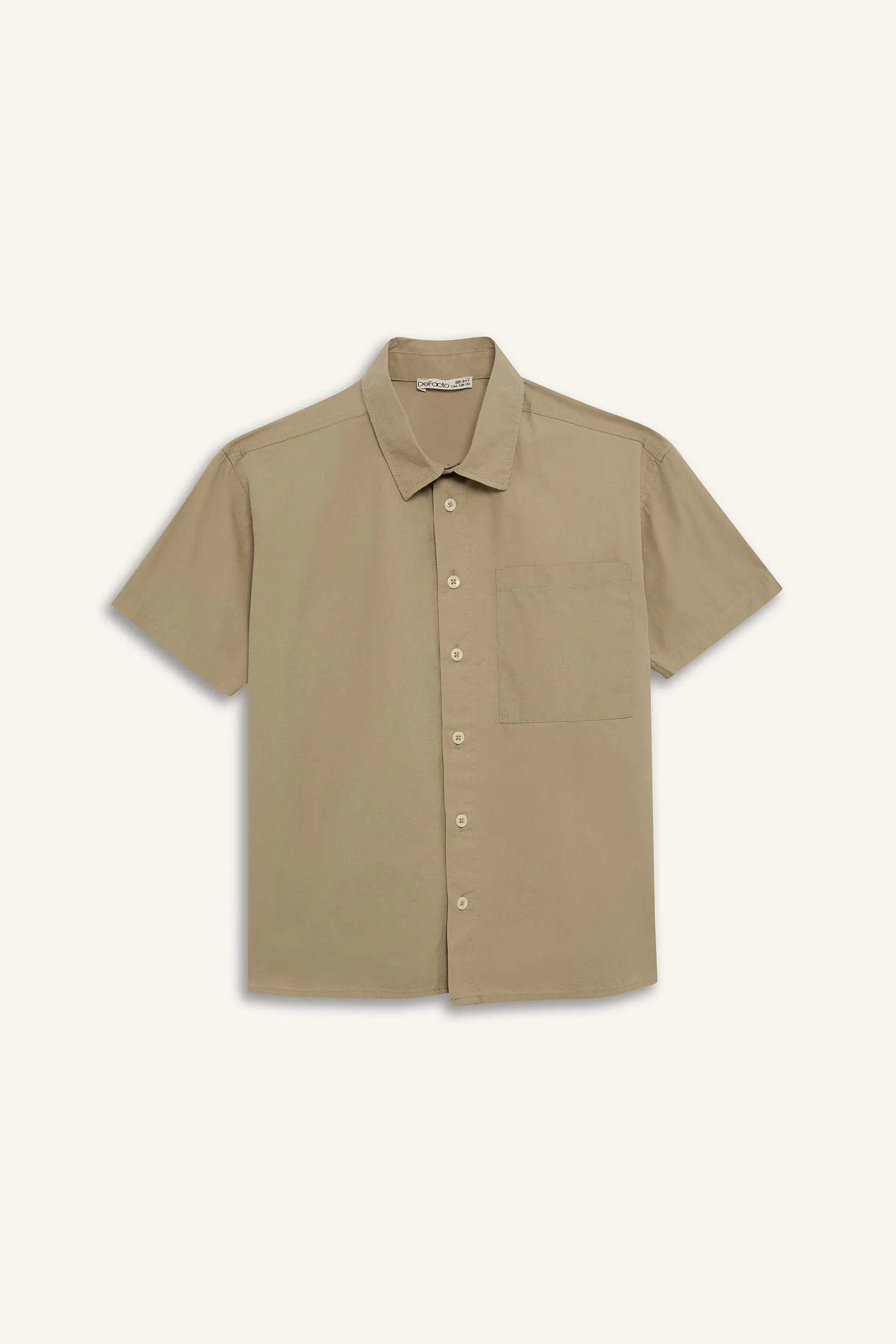 Boy Oversize Fit Polo Collar Parachute Shirt