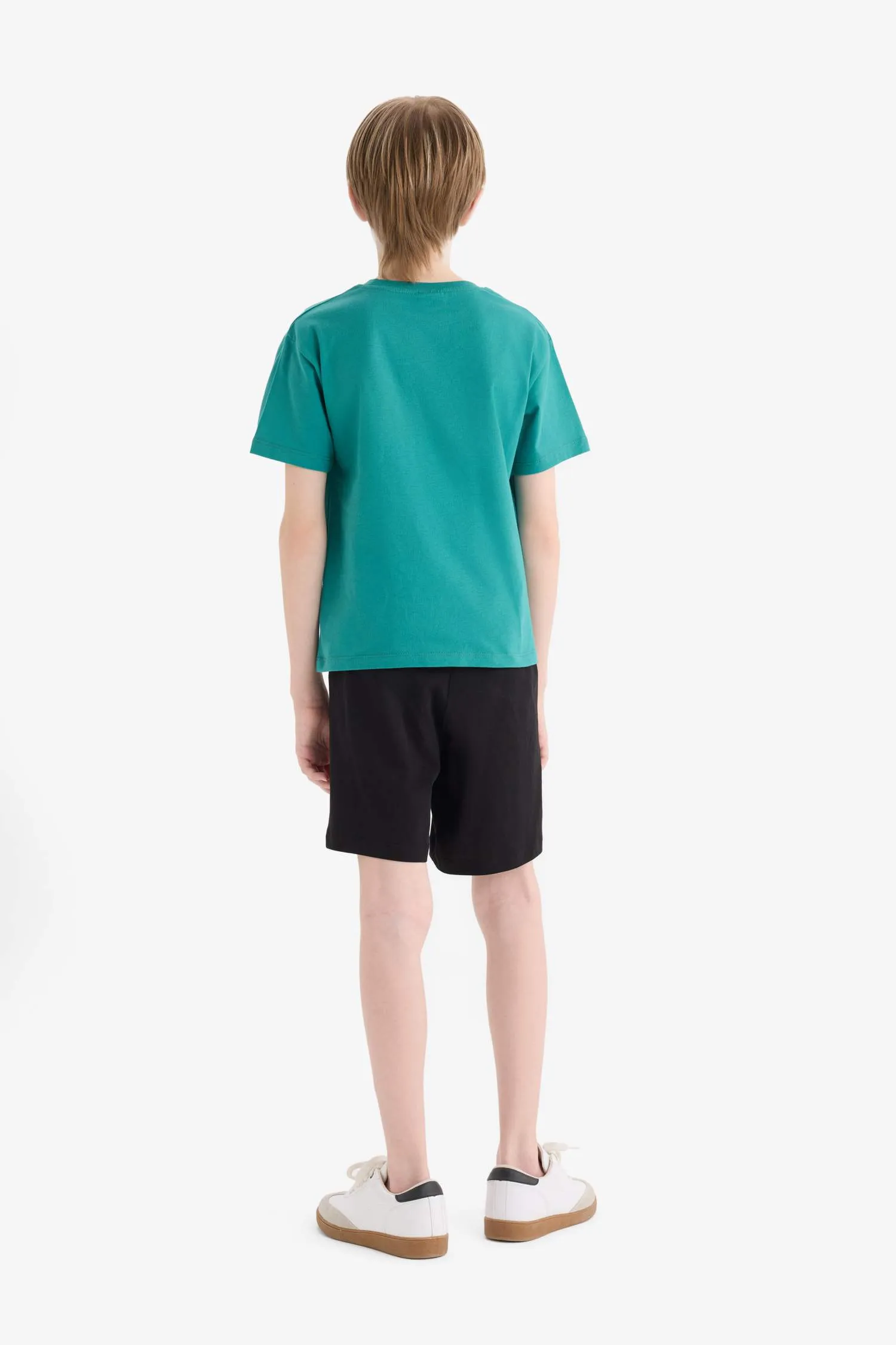 Boy Printed Short Sleeve T-Shirt Shorts 2 Piece Set