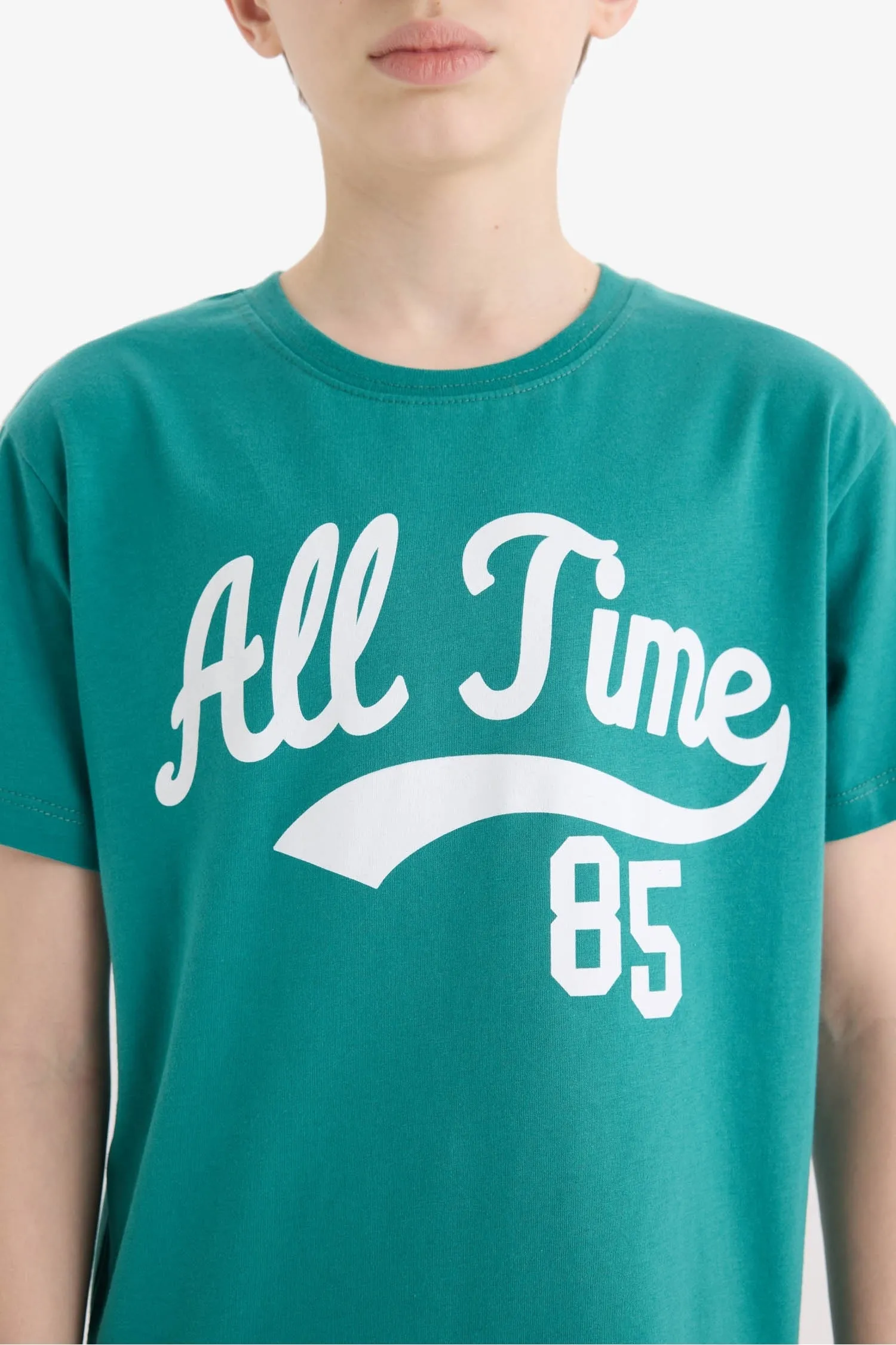 Boy Printed Short Sleeve T-Shirt Shorts 2 Piece Set
