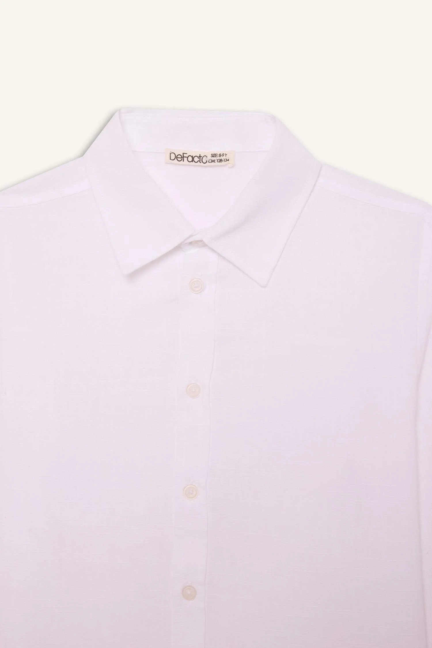 Boy Regular Fit Linen Look Shirt