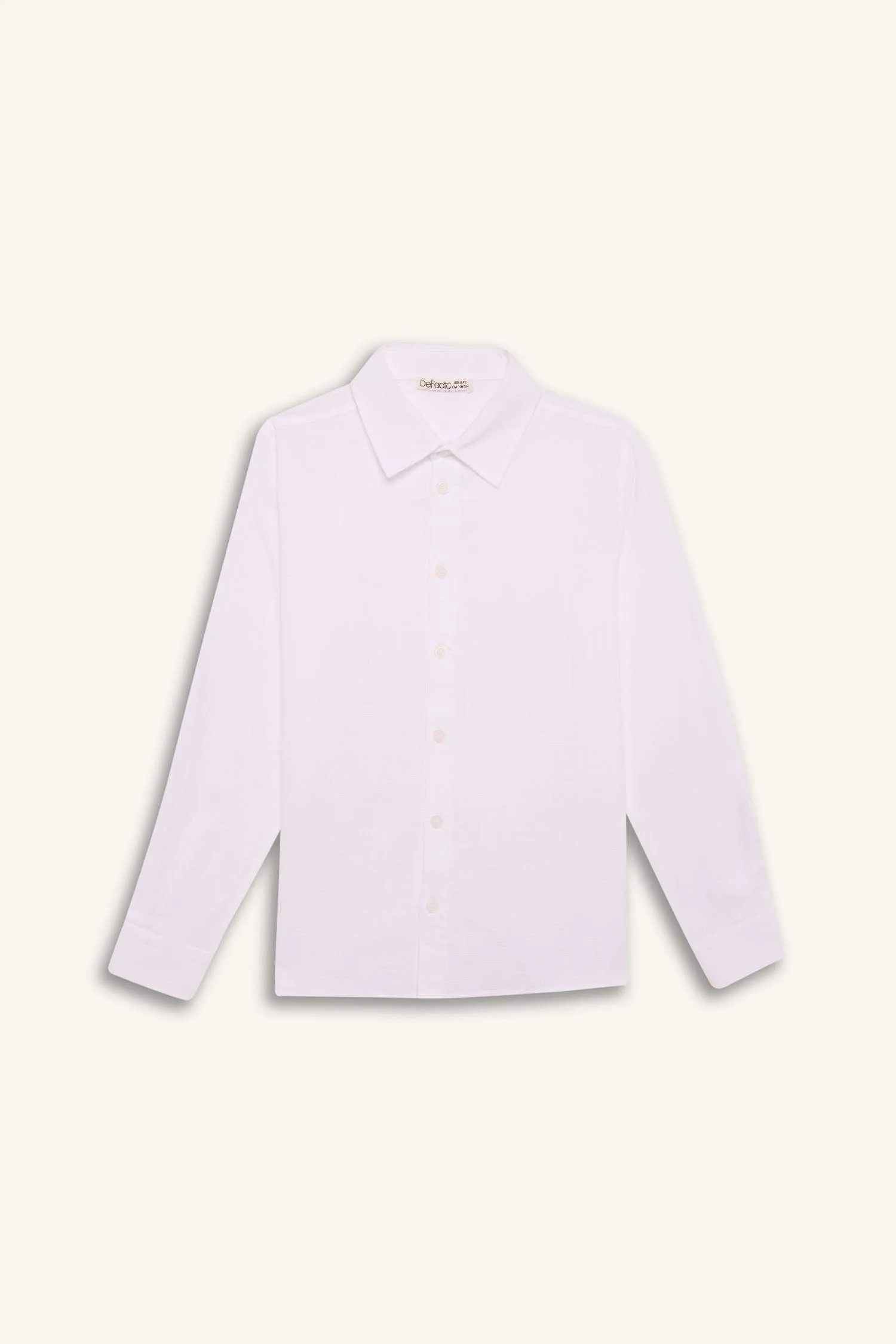Boy Regular Fit Linen Look Shirt