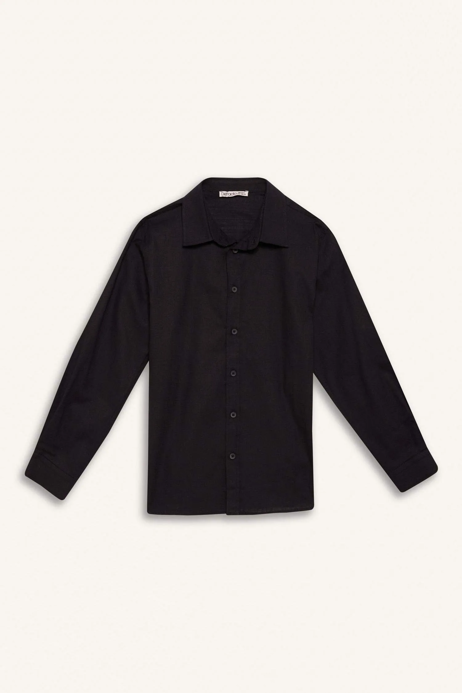 Boy Regular Fit Linen Look Shirt