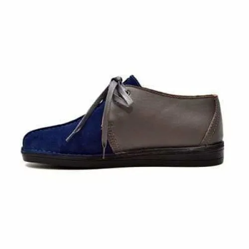 British Walkers Kingston Men's Navy Blue and Gray Suede