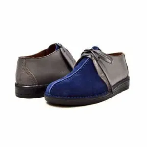 British Walkers Kingston Men's Navy Blue and Gray Suede