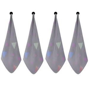Burp Cloths - Grey Triangle