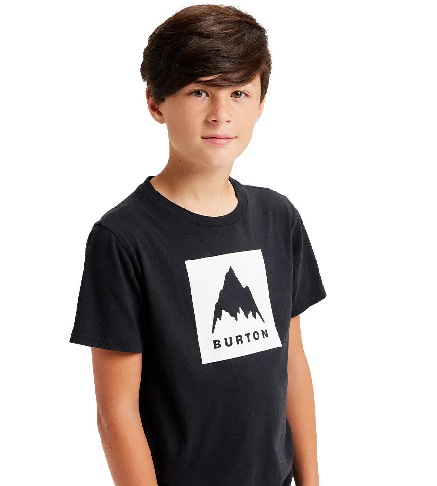 Burton Kids' Classic Mountain High Short Sleeve T-Shirt True Black 2025