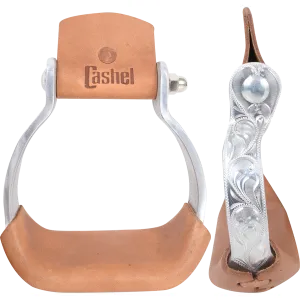 Cashel Youth Aluminum Engraved Slanted Stirrup