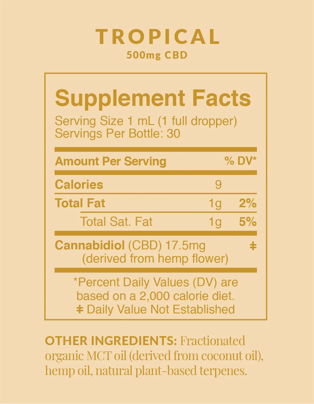 CBD Oil Tincture 500mg & 1000mg - 1.0oz