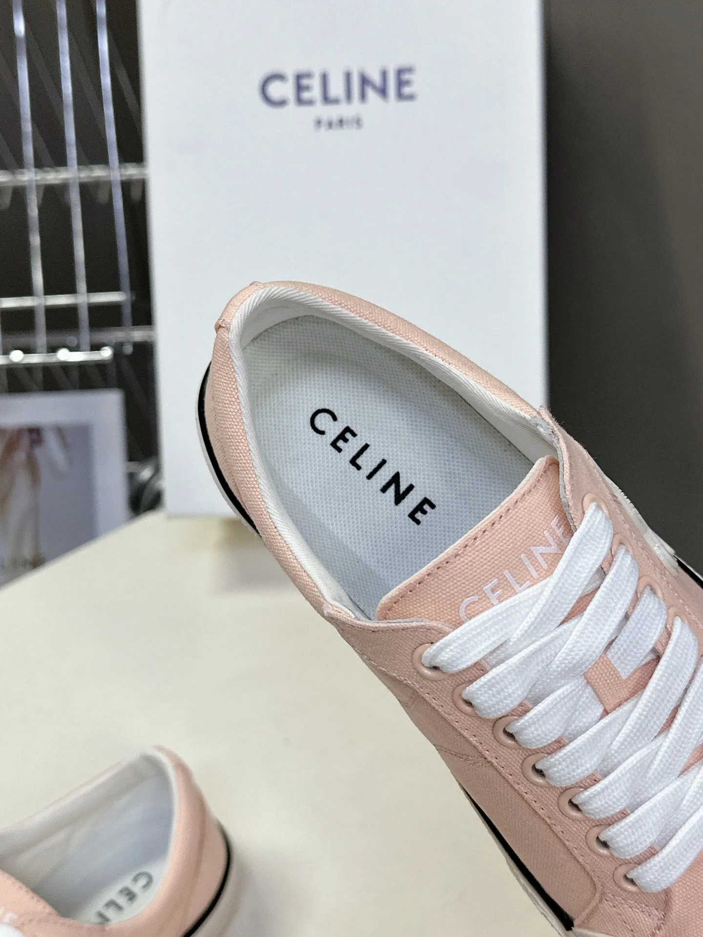 CELINE 25 Sneaker Pink Canvas