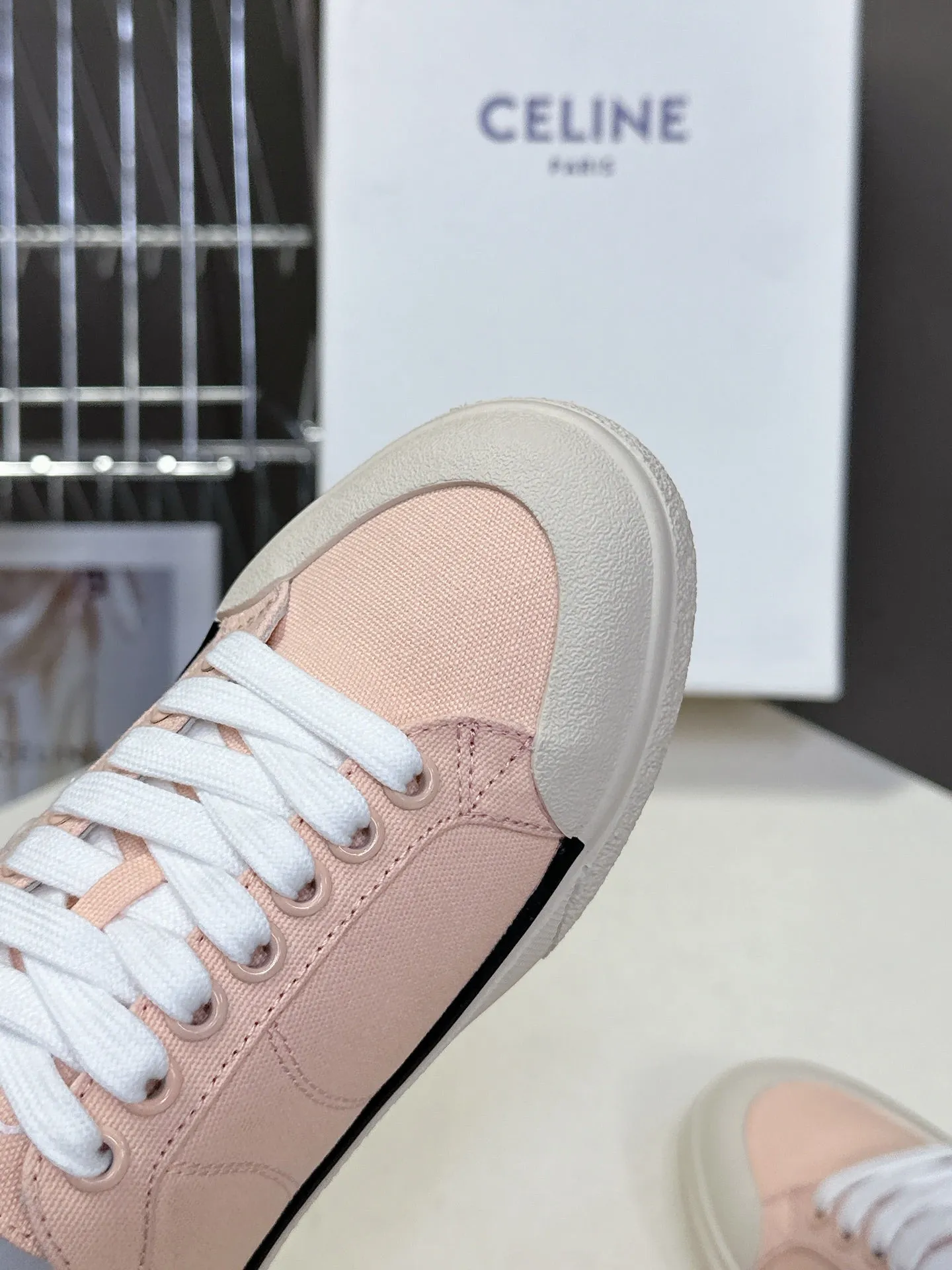 CELINE 25 Sneaker Pink Canvas