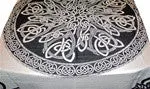 Celtic Knot Table Cloth, Purple or White BG