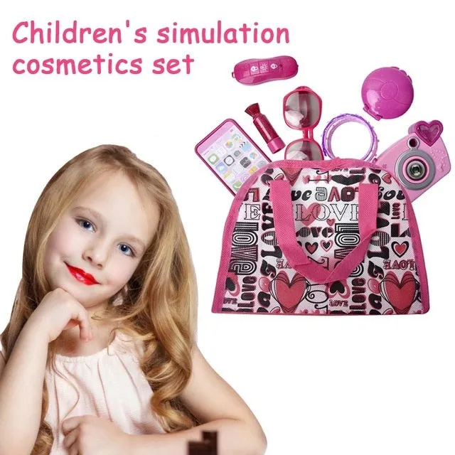 Children's Simulation Cosmetics Princess Makeup Purse set
