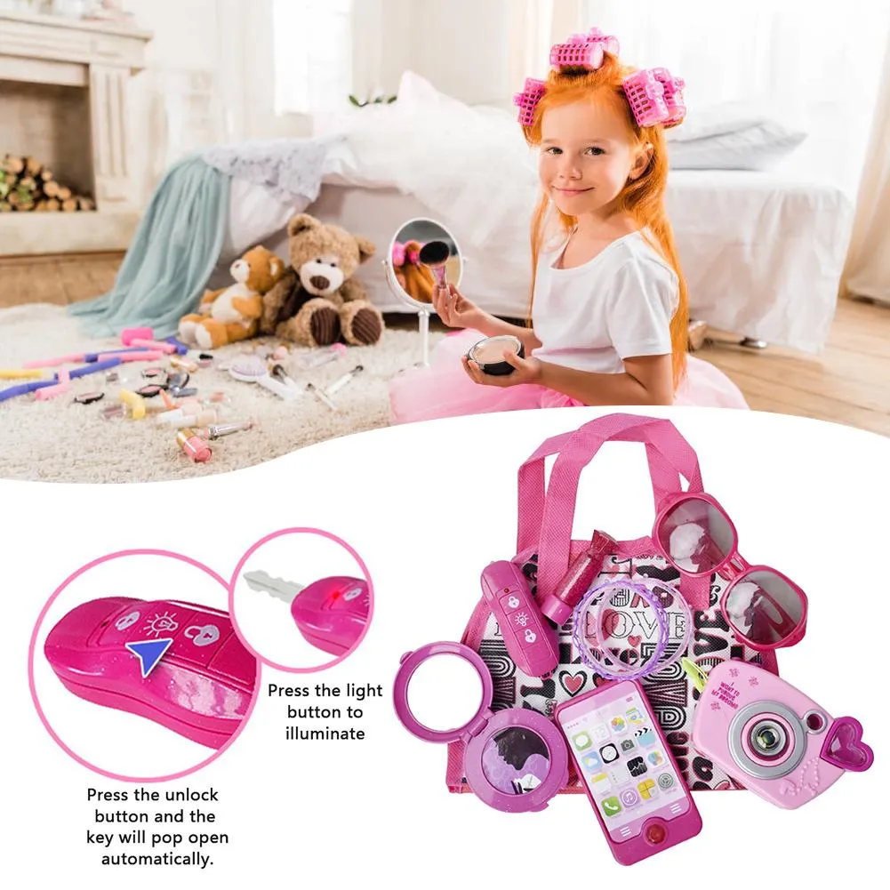 Children's Simulation Cosmetics Princess Makeup Purse set